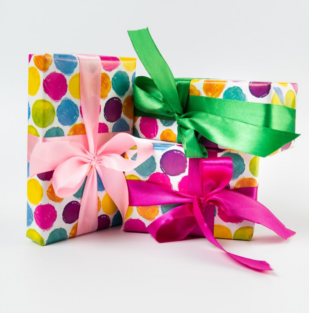 Black friday gifts on plain background